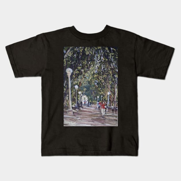 Hyde Park, Sydney, Australia Kids T-Shirt by Terrimad